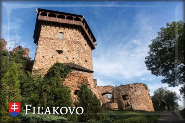 Fiľakovo Castle I. - Resin fridge magnet