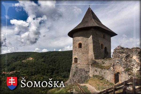 Šomoška Castle - Resin fridge magnet