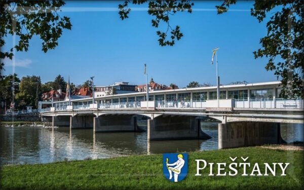Piešťany - Colonnade bridge - Resin fridge magnet