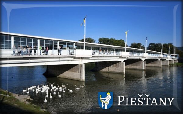 Piešťany - Colonnade bridge II. - Resin fridge magnet