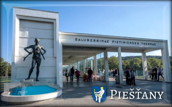 Piešťany - Colonnade bridge III. - Resin fridge magnet