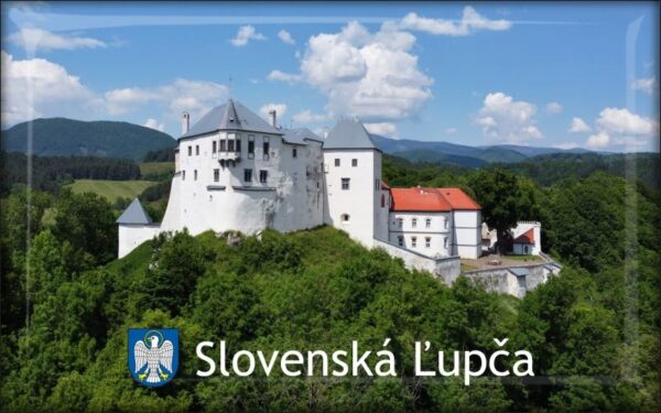 Slovenská Ľupča - Castle - Resin fridge magnet