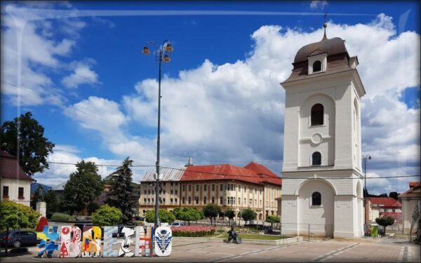 Brezno - City tower - Resin fridge magnet