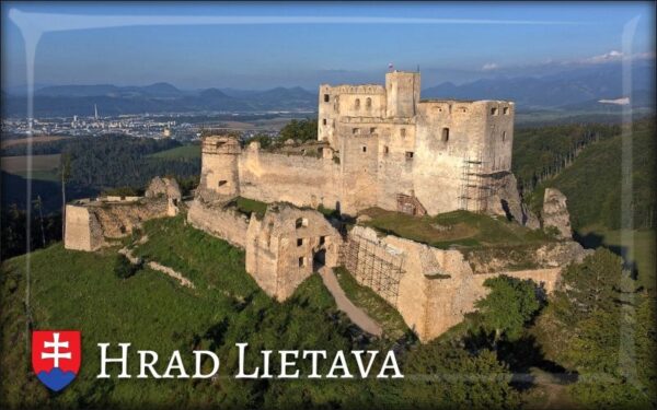 Castle Lietava III. - Resin fridge magnet