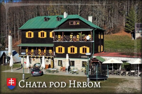 Mountain Hut under Hrb II. - Resin fridge magnet