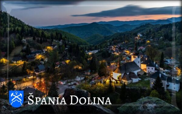 Špania Dolina - Evening - Resin fridge magnet
