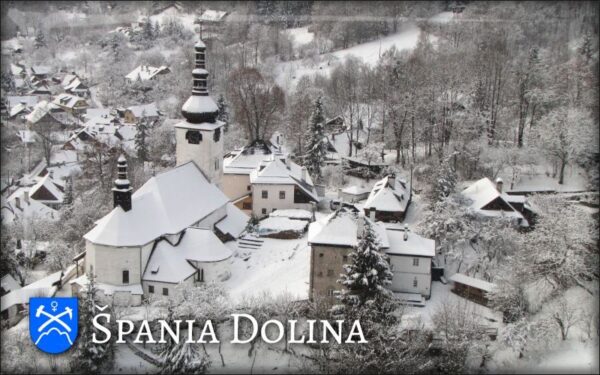 Špania Dolina - Winter I. - Resin fridge magnet