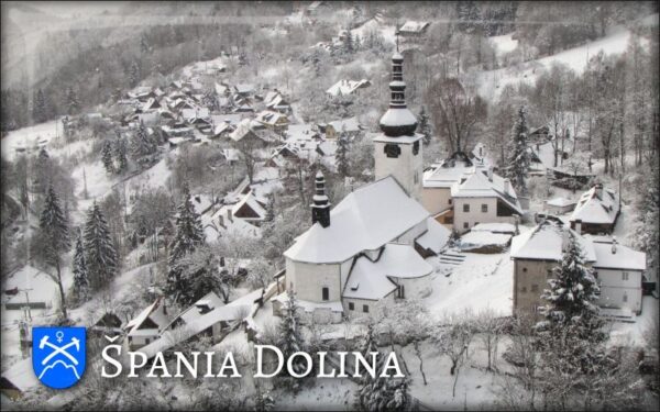 Špania Dolina - Winter II. - Resin fridge magnet