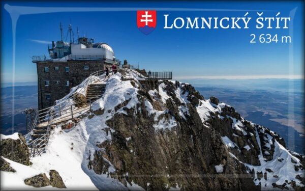 High Tatras - Lomnický štít I. - Resin fridge magnet