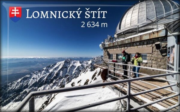 High Tatras - Lomnický štít II. - Resin fridge magnet