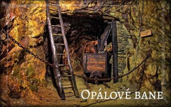 Slovak opal mines - Resin fridge magnet