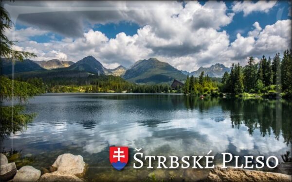 High Tatras - Štrbské Pleso - Resin fridge magnet
