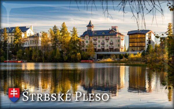 High Tatras - Štrbské Pleso - Resin fridge magnet
