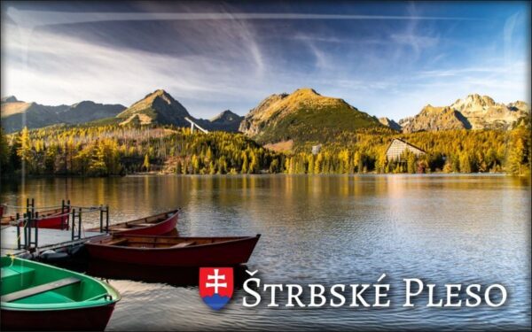 High Tatras - Štrbské Pleso - Resin fridge magnet