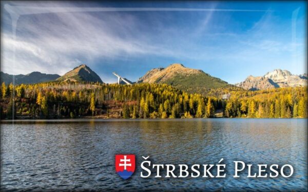 High Tatras - Štrbské Pleso - Resin fridge magnet