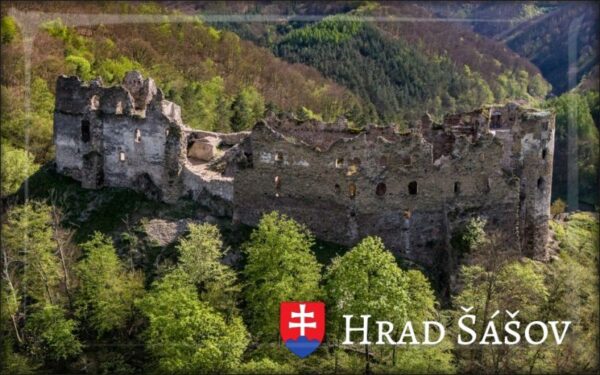 Šašov Castle III. - Resin fridge magnet