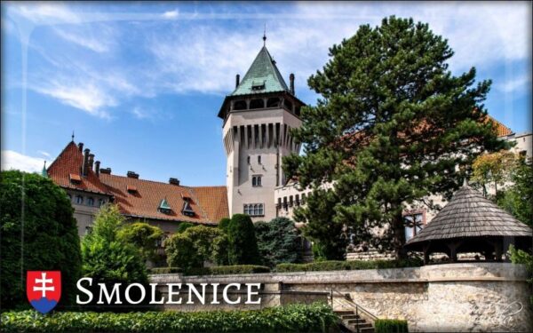 Smolenice Castle V. - Resin fridge magnet