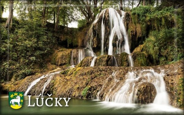 Lúčky - waterfall - Resin fridge magnet