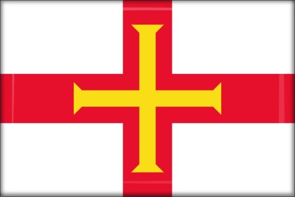Guernsey - Flag - Resin fridge magnet