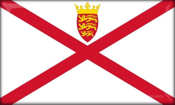 Bailiwick of Jersey - Flag - Resin fridge magnet