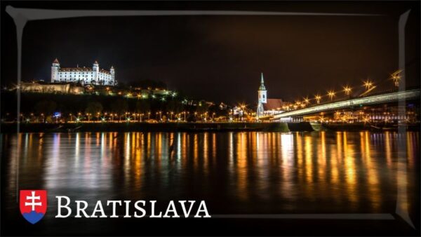 Night Bratislava II. - Resin fridge magnet