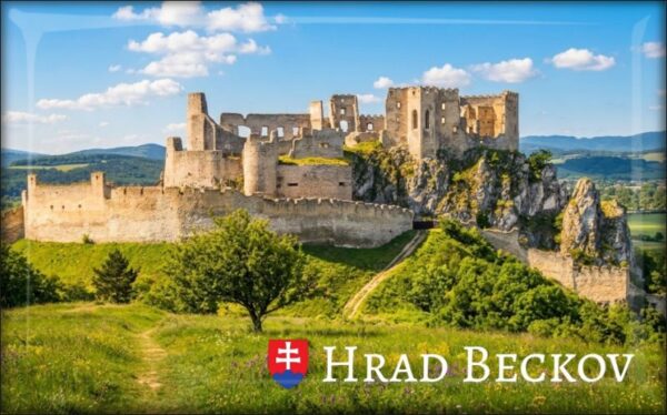 Beckov Castle - Resin fridge magnet