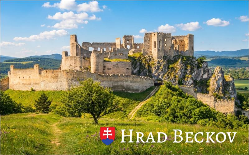 Beckov Castle - Resin fridge magnet - Image 2