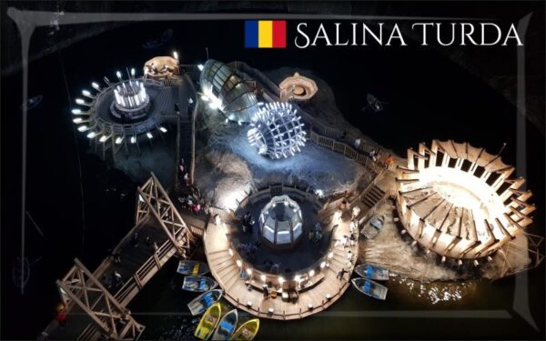 Romania - Salina Turda - Resin fridge magnet