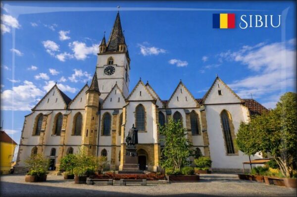 Romania - Sibiu - Resin fridge magnet