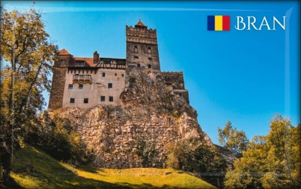 Romania - Dracula’s Castle Bran - Resin fridge magnet